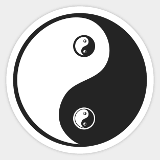 Yin Yang Loop Sticker